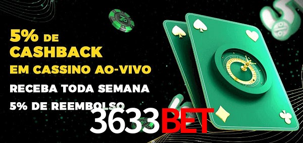 Promoções do cassino ao Vivo 3633bet